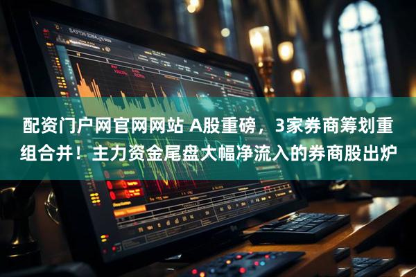 配资门户网官网网站 A股重磅，3家券商筹划重组合并！主力资金尾盘大幅净流入的券商股出炉