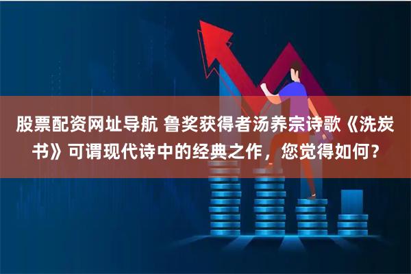 股票配资网址导航 鲁奖获得者汤养宗诗歌《洗炭书》可谓现代诗中的经典之作，您觉得如何？